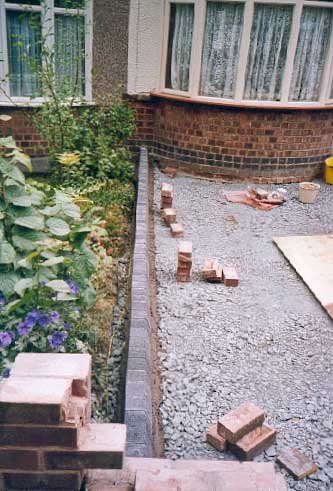 Curb stones.